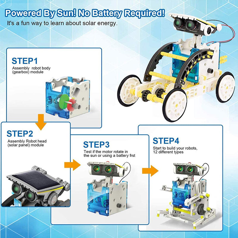 13-in-1 Solar Educational Robot Building Kit