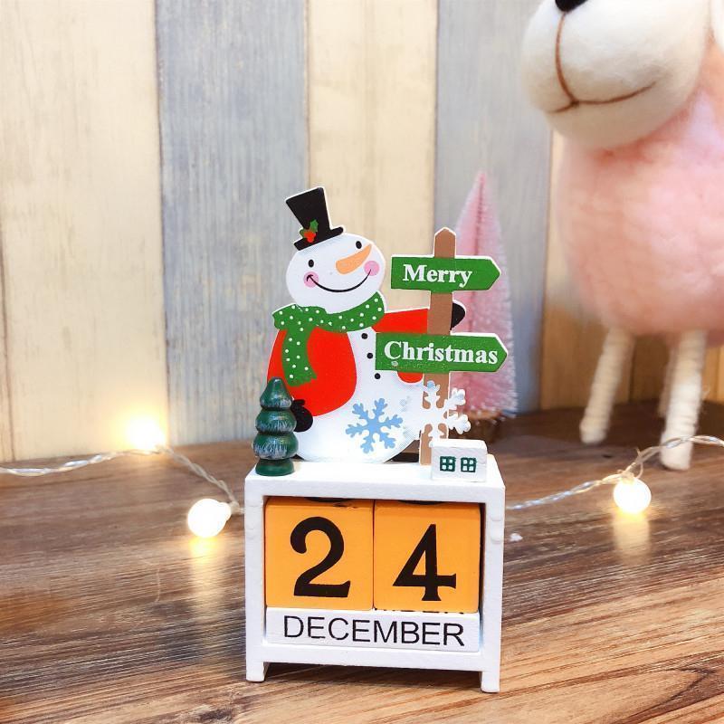 Wooden Christmas Countdown Calendar Decoration