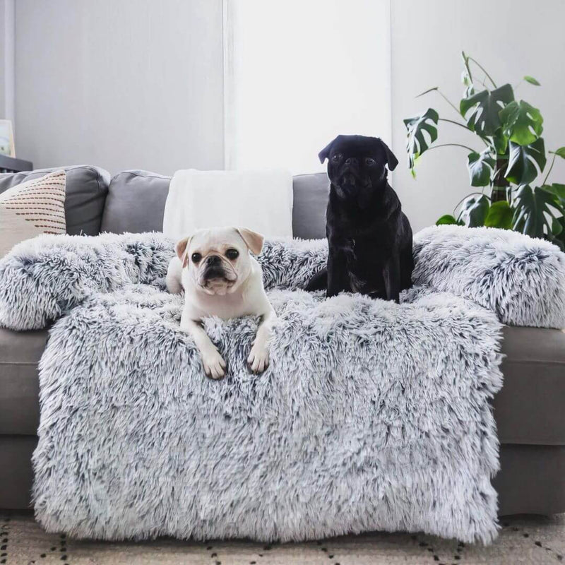 Plush Dog Bed with Raised Edges – Soft Comfort for Daily Resting