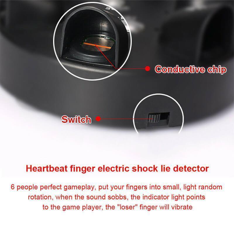 Electronic Lie Detector Party Game with Finger Sensors