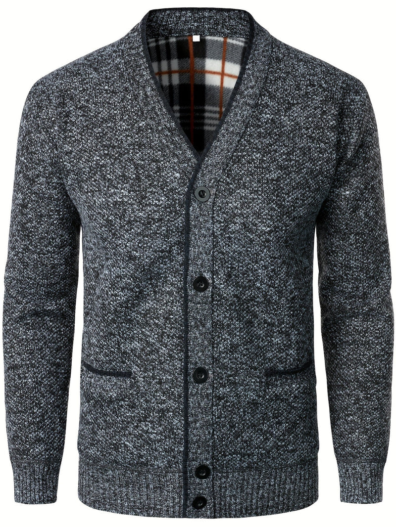 Men's Knitted Cardigan with Buttons – Warm and Comfortable for Autumn and Winter