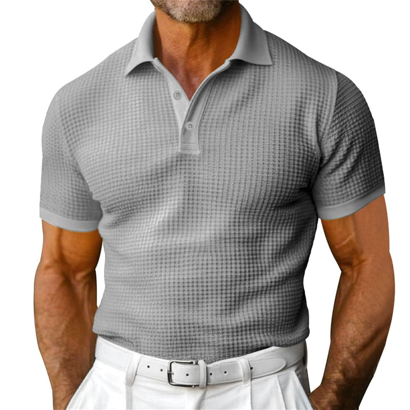 Slim Fit Men's Polo with Modern Fit and Breathable Structure