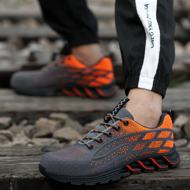 FlexGuard Men’s Work & Sport Shoes – Breathable & Anti-Slip