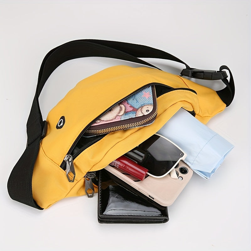 Sporty Bum Bag for Women with Multiple Pockets and Adjustable Strap