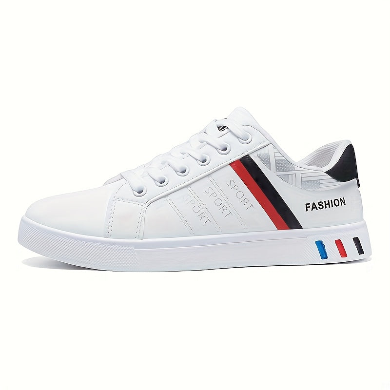 Lace-up Sneakers for Men – Striped Design and Excellent Grip for Athletic Activities