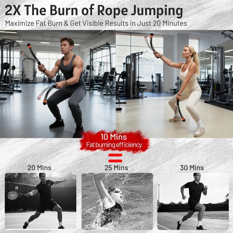 Adjustable Ropeless Battle Rope Trainer