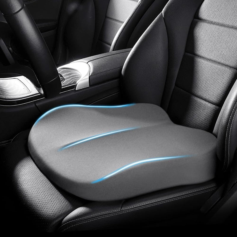 Memory Foam Car Booster Cushion for Support and Improved Visibility