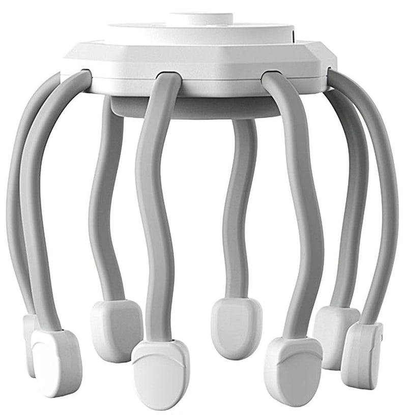 Rechargeable Electric Head and Scalp Massager with Flexible Arms
