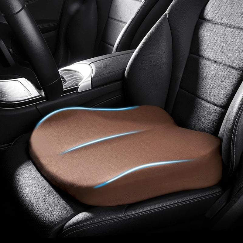 Memory Foam Car Booster Cushion for Support and Improved Visibility