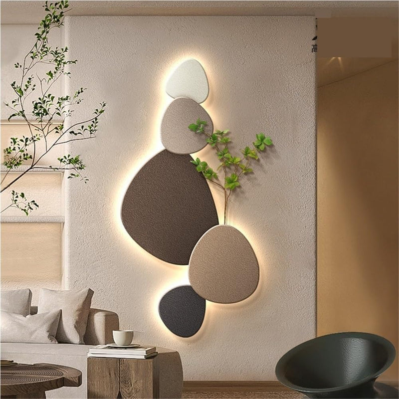 Modern Wall Lamp with Organic Design and LED Lighting for Interiors