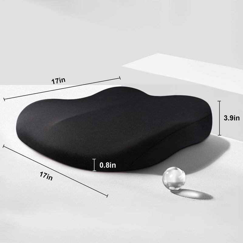 Memory Foam Car Booster Cushion for Support and Improved Visibility