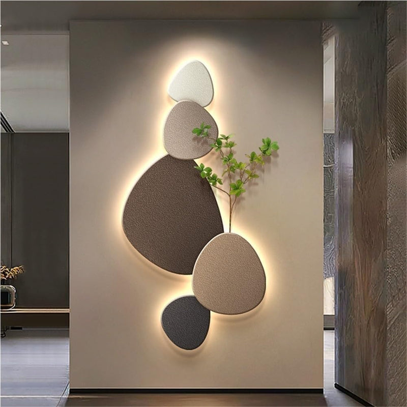 Modern Wall Lamp with Organic Design and LED Lighting for Interiors