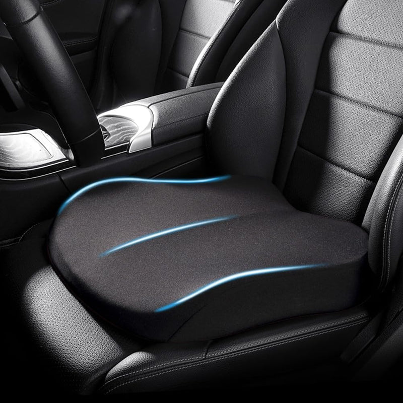 Memory Foam Car Booster Cushion for Support and Improved Visibility