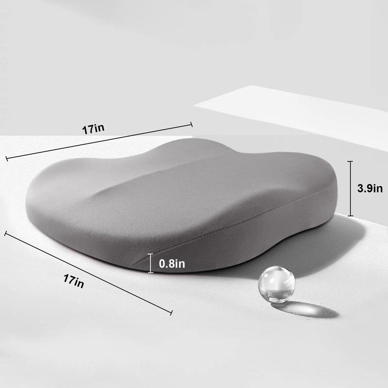 Memory Foam Car Booster Cushion for Support and Improved Visibility