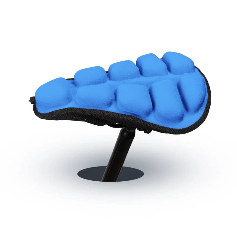 Inflatable Bike Seat Cover with Air Cells and an External Valve