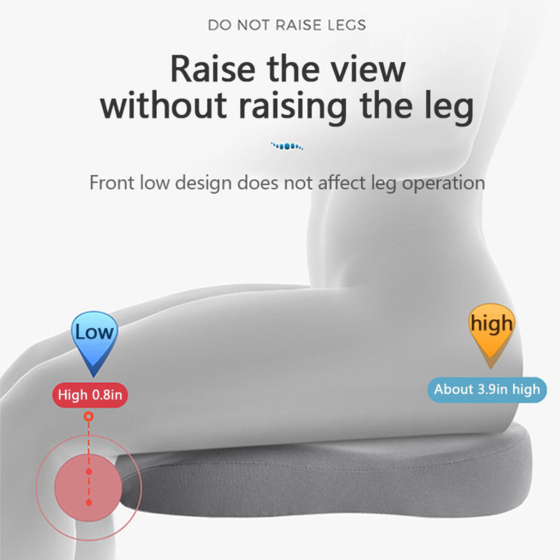 Memory Foam Car Booster Cushion for Support and Improved Visibility