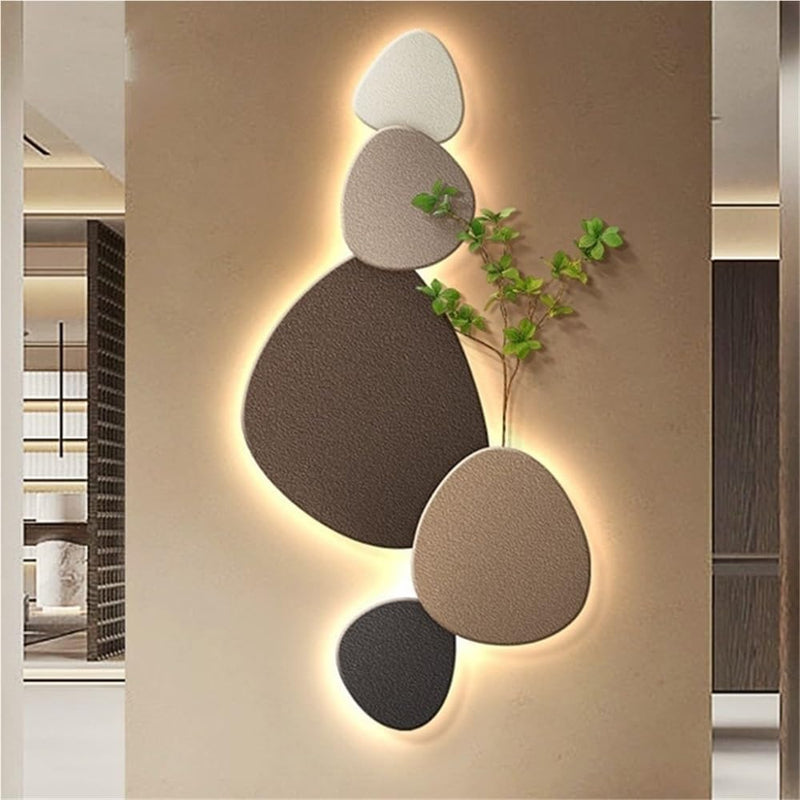 Modern Wall Lamp with Organic Design and LED Lighting for Interiors