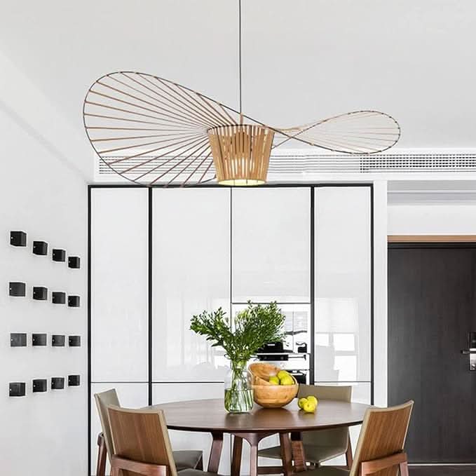 Design Pendant Lamp with Wave Structure and Adjustable Cable