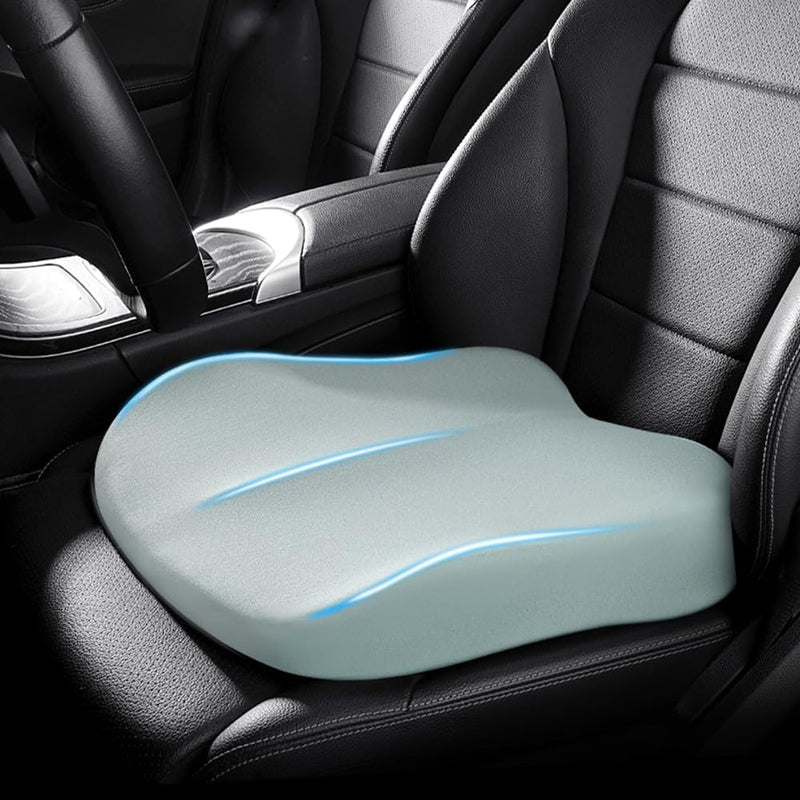 Memory Foam Car Booster Cushion for Support and Improved Visibility