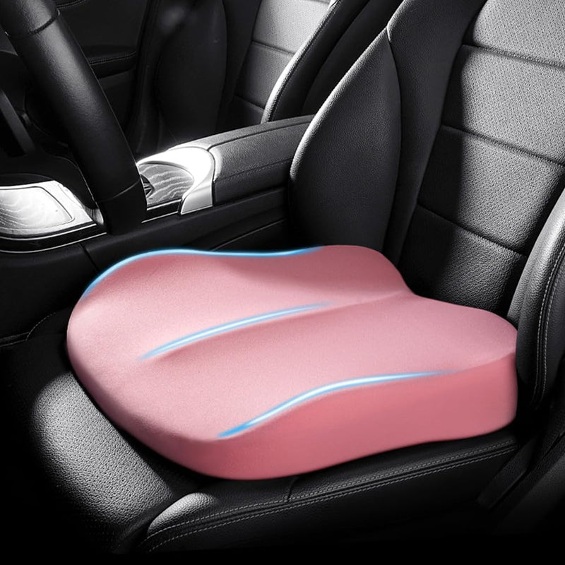 Memory Foam Car Booster Cushion for Support and Improved Visibility