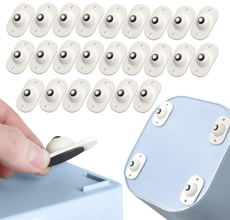 Self-Adhesive Furniture Castors with 360-Degree Movement