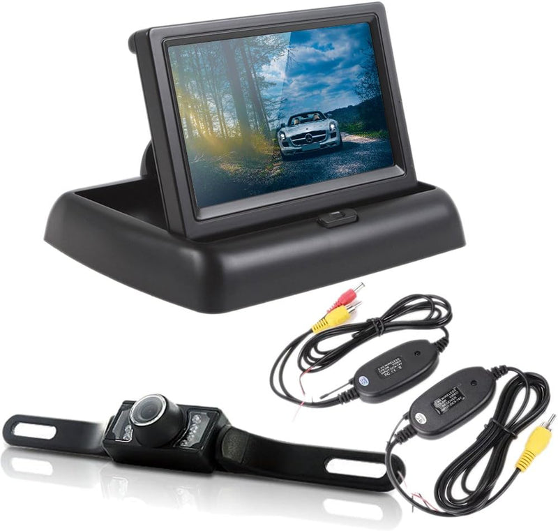 Caldrin Wireless Reversing Camera with 4.3-Inch Monitor
