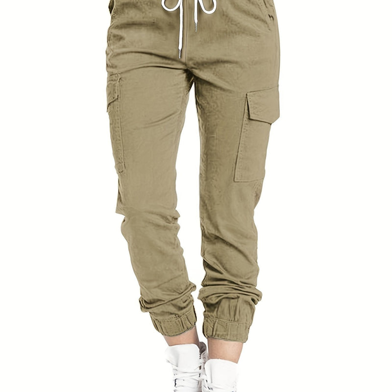 Ladies' cargo trousers with pockets and a comfortable fit for casual everyday wear