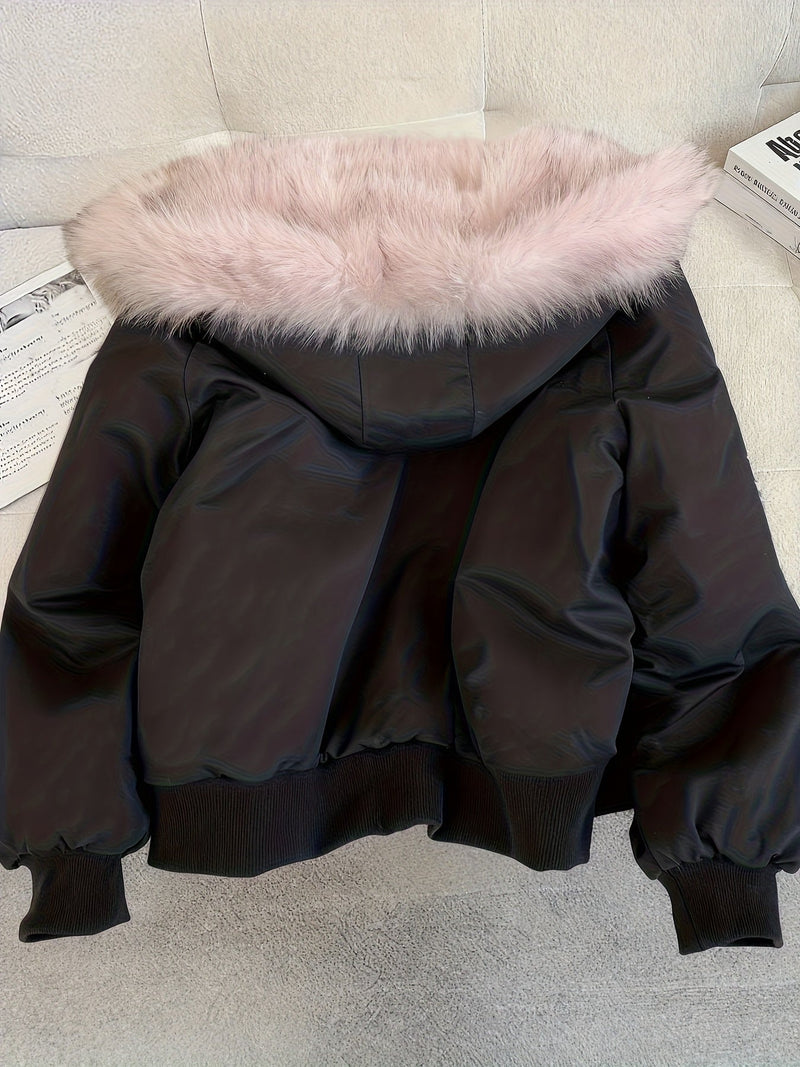 Ladies' Bomber Jacket with Faux Fur – Chic and Warm for Every Season