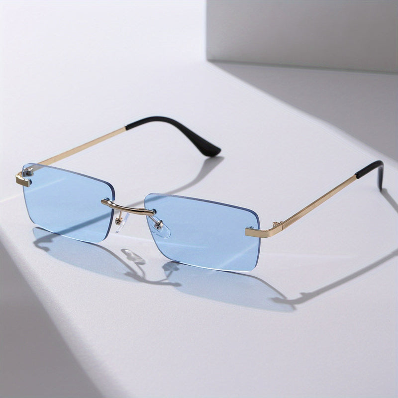 Stylish Frameless Sunglasses – Trendy and Comfortable for Men