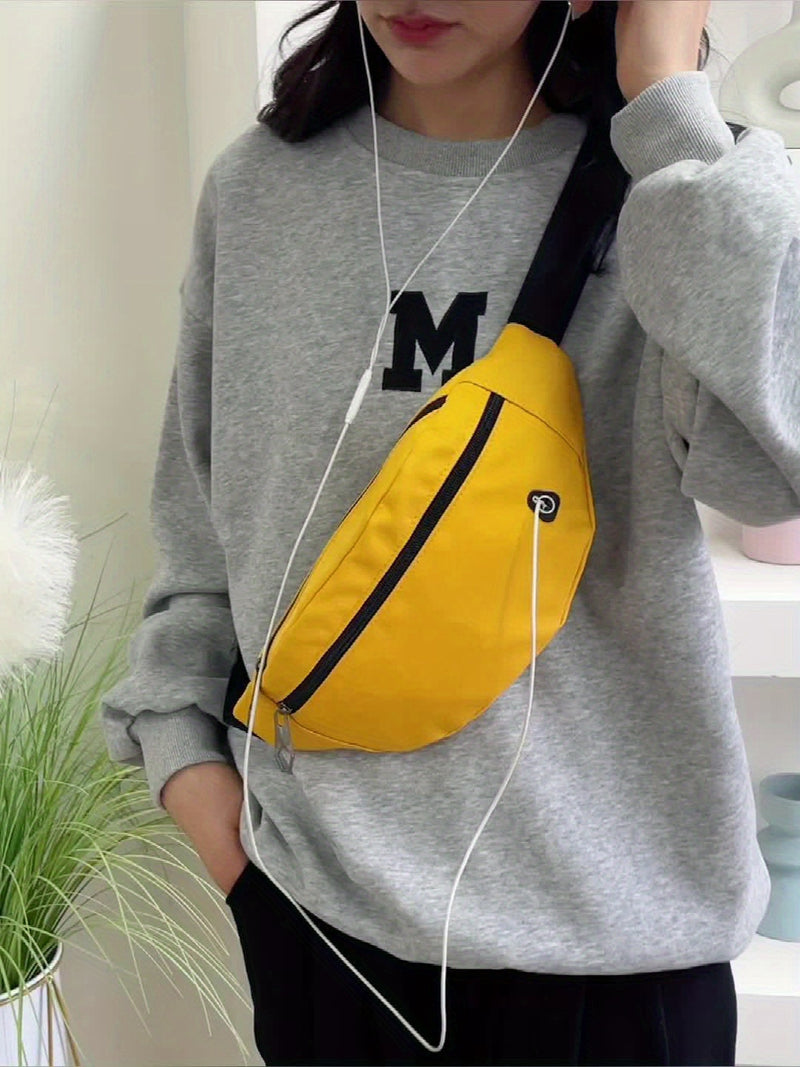 Sporty Bum Bag for Women with Multiple Pockets and Adjustable Strap