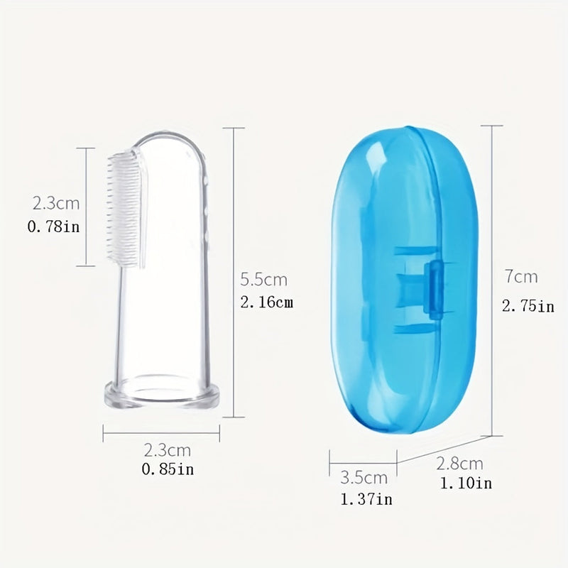Baby Finger Toothbrush Made of Soft Silicone for Oral Care and Teething