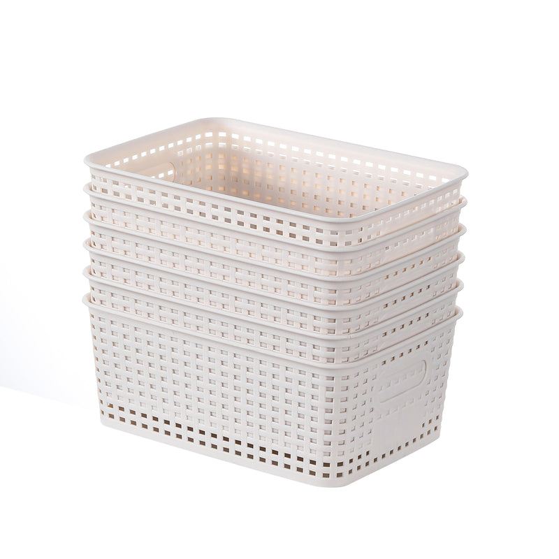 Plastic Woven Storage Baskets Set – Practical, Lightweight and Versatile in Use