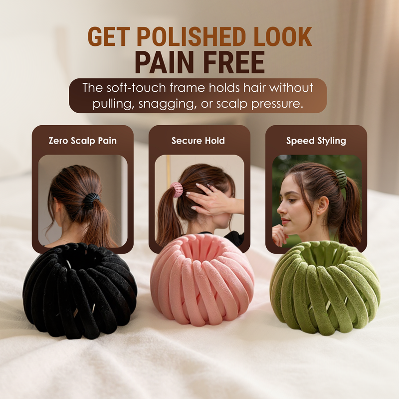 Flexible Hair Styling Tool with Spiral Grip Design