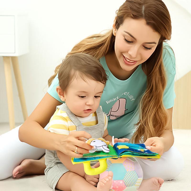 3D Interactive Early Learning Soft Cloth Book