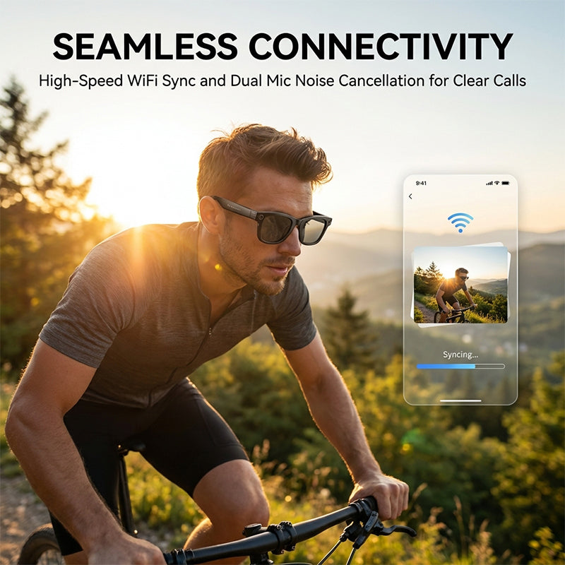 AI Smart Camera Glasses with Voice Control & HD Recording