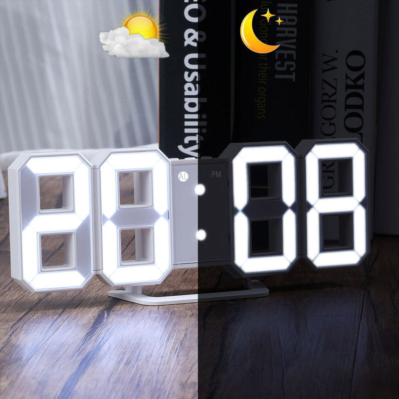 Smart Clock Design Smart 3D Digital Clock – Modern Design for Your Nightstand — Zenido UK