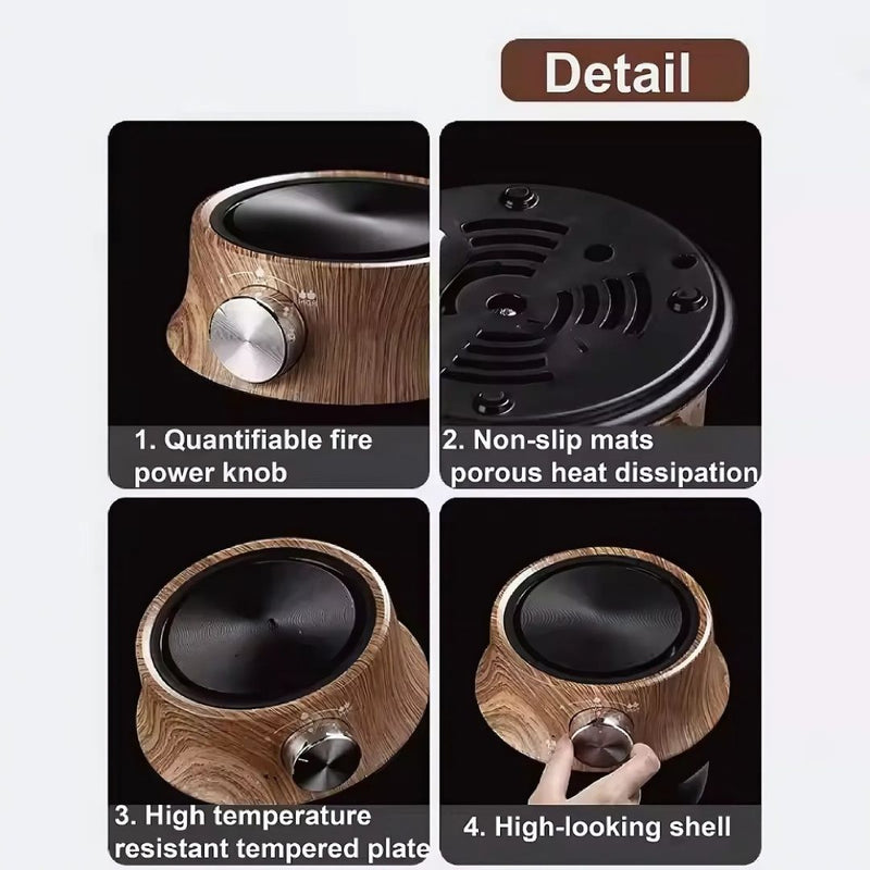 Mini Electric Hot Plate with Temperature Control for Compact Use