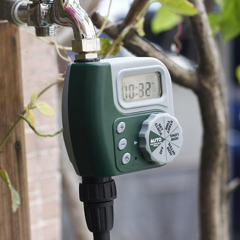 Digital Garden Watering Timer with Programmable Irrigation Control