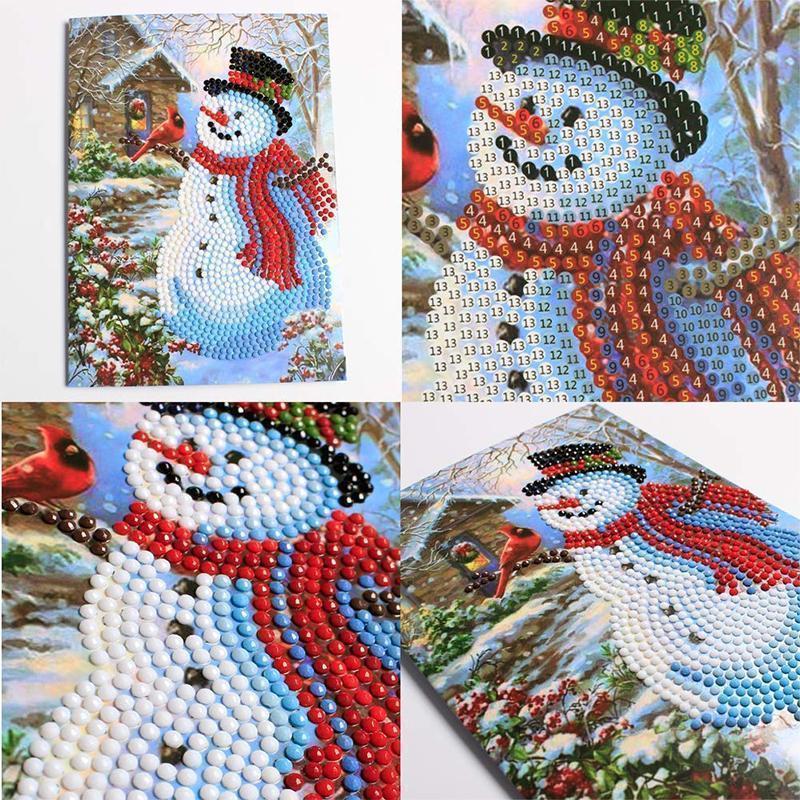 DIY Diamond Art Christmas Greeting Card Set