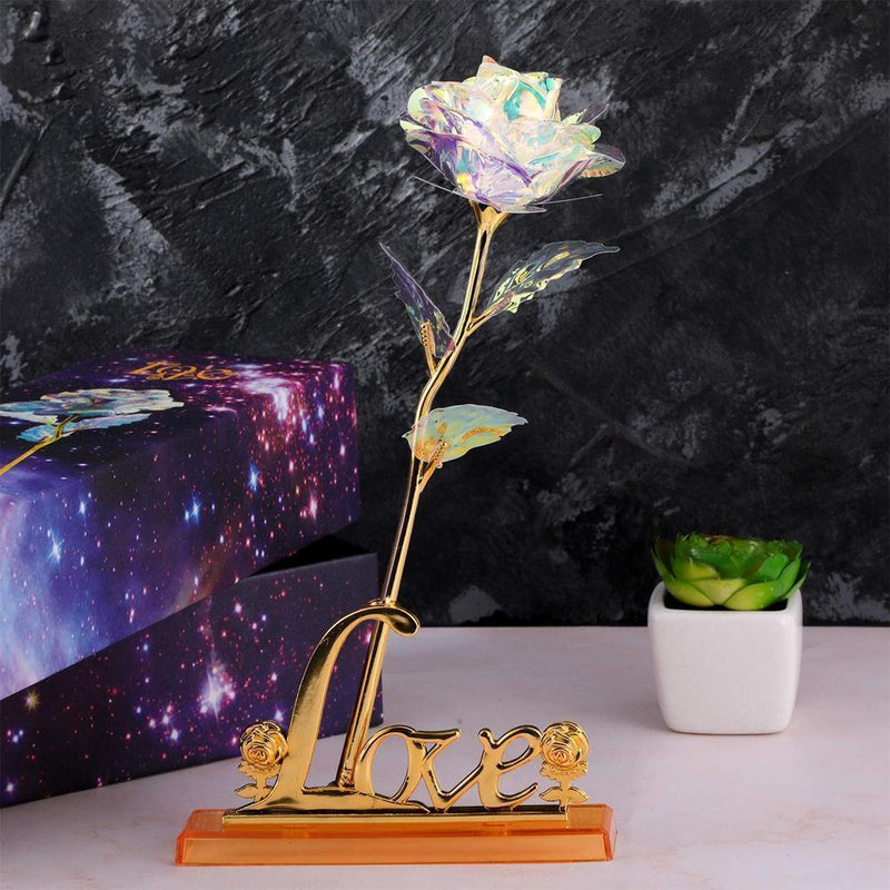 Holographic Galaxy Rose with Gift Box