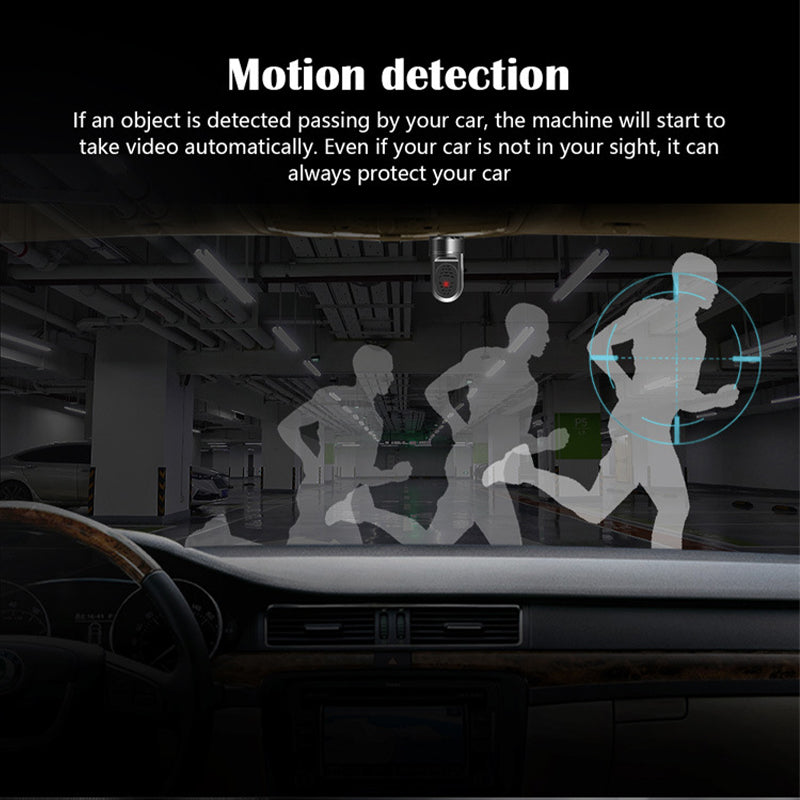 Mini Dash Camera with Full HD Recording and Rotating Mount