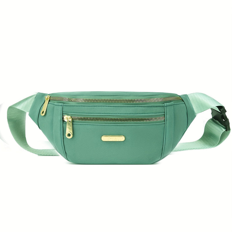 Lightweight Bum Bag for Women with Multiple Zipper Pockets and Adjustable Strap