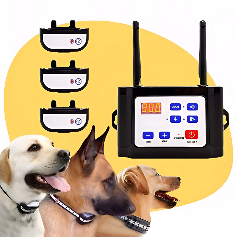Wireless Dog Training System with Virtual Fence and Training Collar