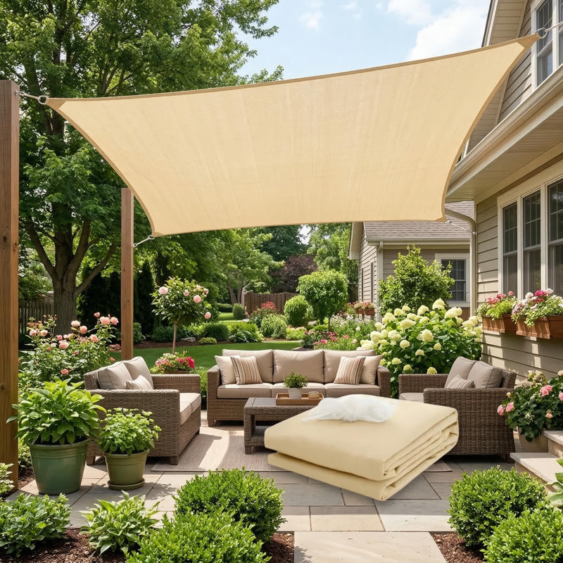 Rico – Wasserdichtes rechteckiges Sonnensegel für Terrasse und Balkon