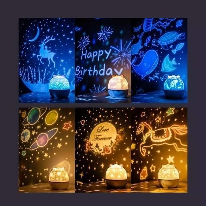 Stars & Galaxy Pattern Projector Night Light