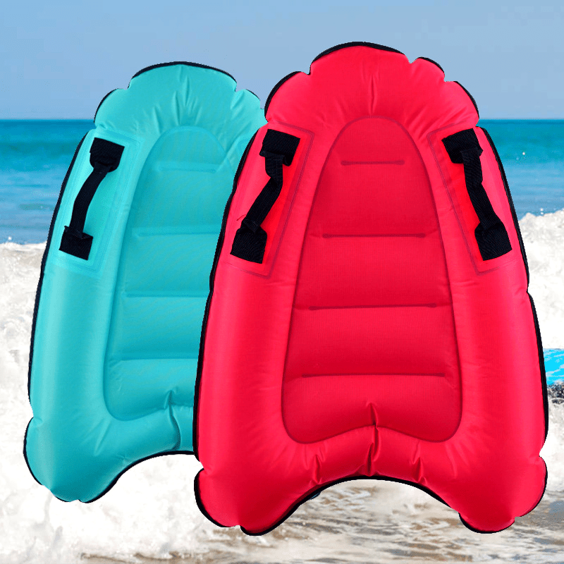 Inflatable Kickboard Surfboard for Pool and Beach with Handles
