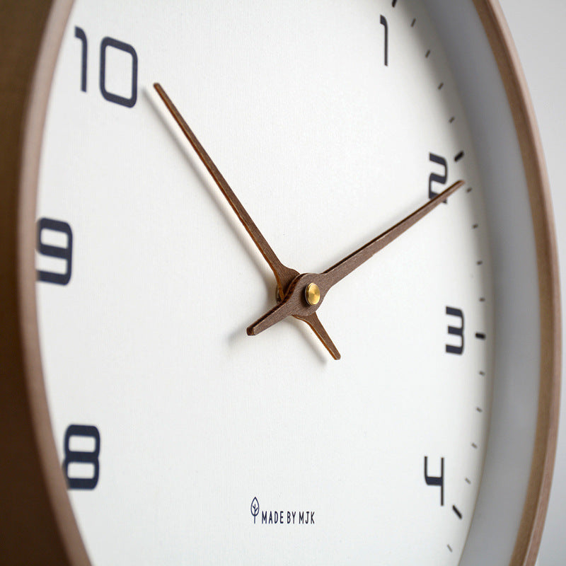 Minimalist Wall Clock with Wooden Frame – Stylish, Timeless and Clear