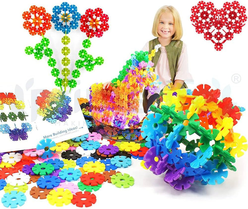 Colourful Interlocking Building Discs for Creative Play