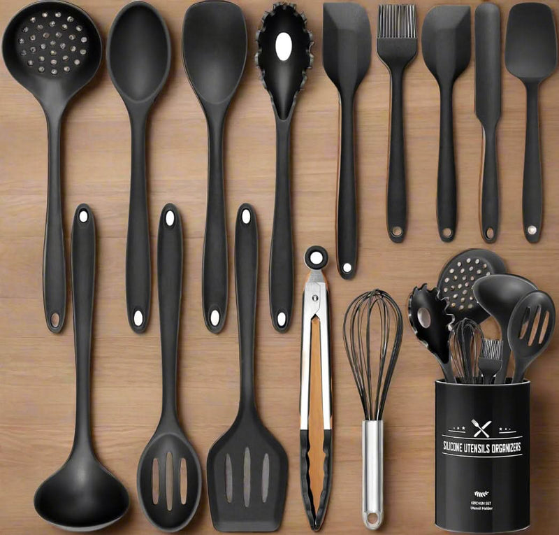 CulinaPro Silicone Utensil Set – 15-Piece Heat-Resistant Cooking Tools