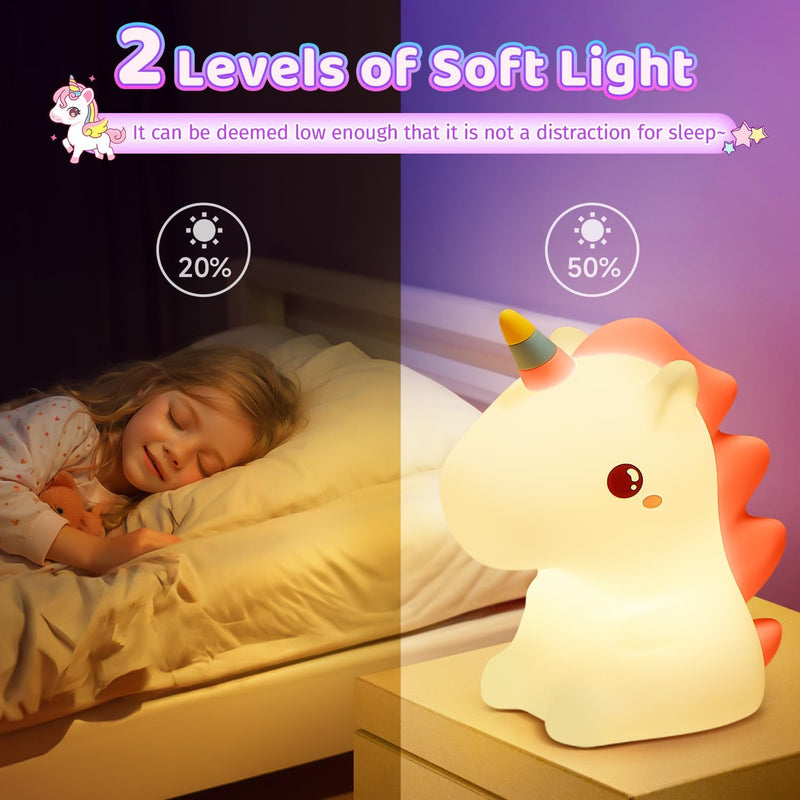 Unicorn Night Light with Soft Glow for a Soothing and Magical Atmosphere in Children's Room